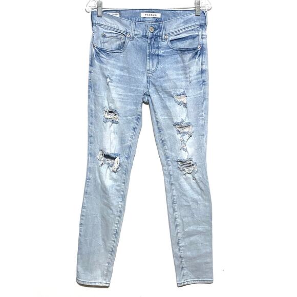 PacSun Other - Pacsun Stacked Skinny Blue Jeans Mens 28x30 Distressed Ripped Grunge Skater Y2K